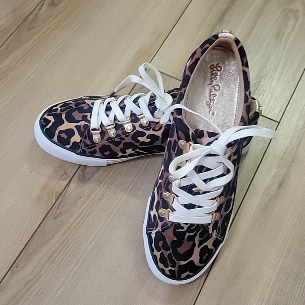 Lilly Pulitzer Leopard Tennis Shoe